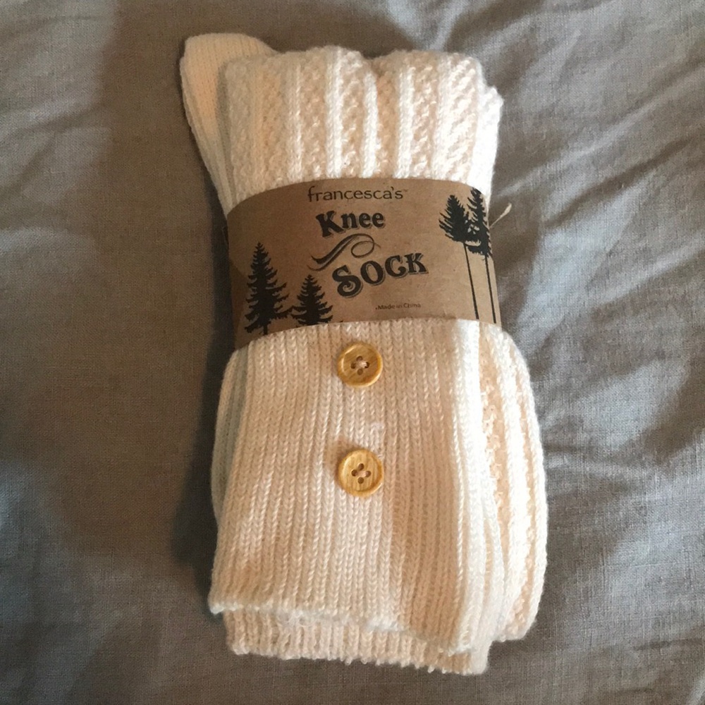 NWT Francesca’s Knee Socks